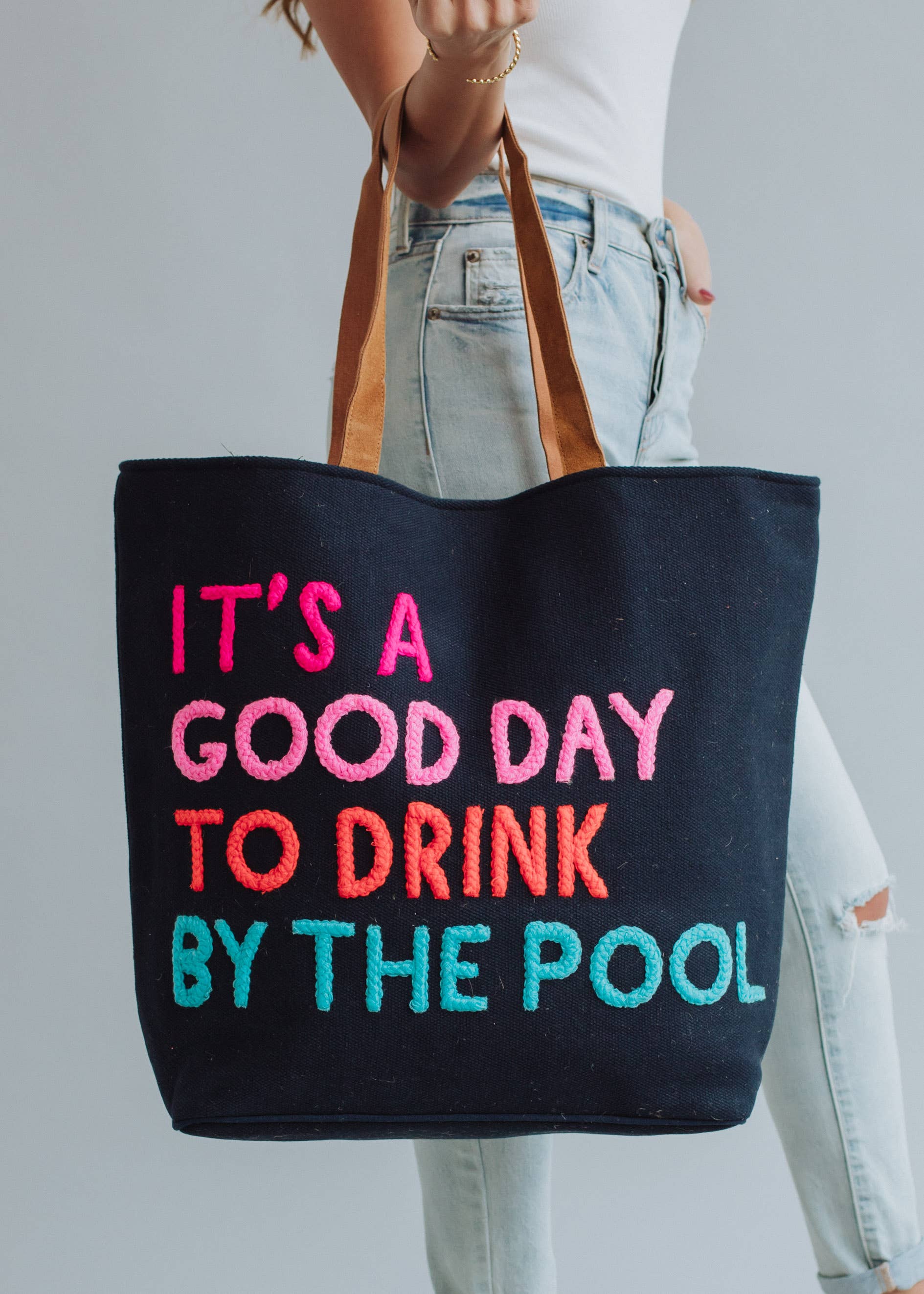 Navy Poolside Bliss Tote - Osadia Concept Store