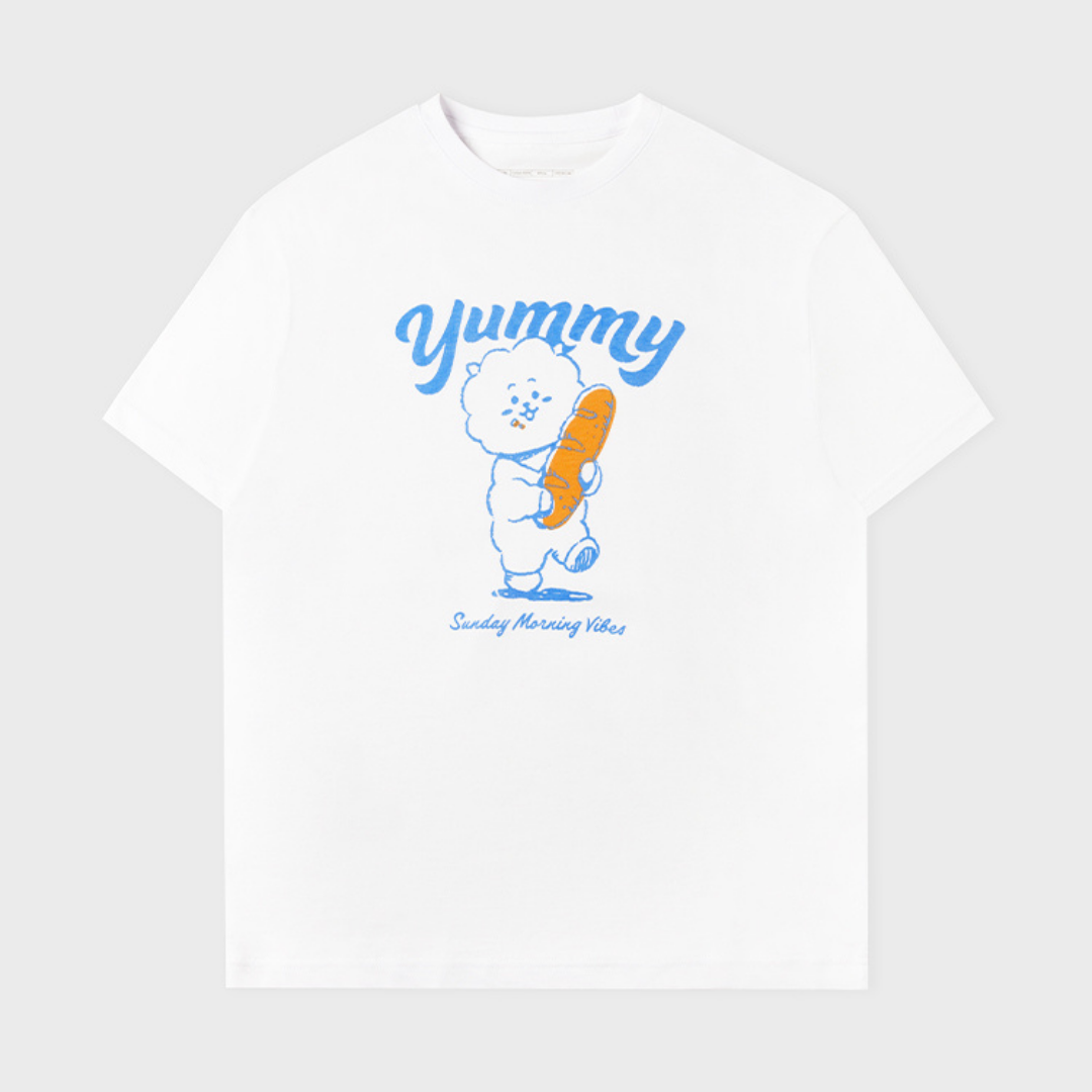 BT21 - Basic Short Sleeve Tshirt White (Rj)