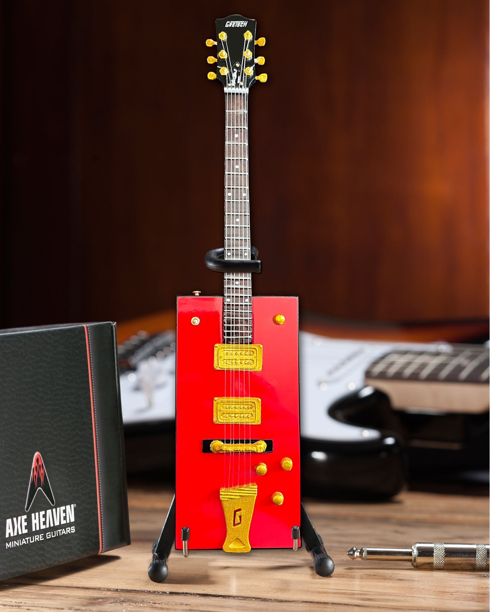 Bo Diddley Signature Firebird Red Gretsch G6138 Box Mini Guitar Model - Osadia Concept Store