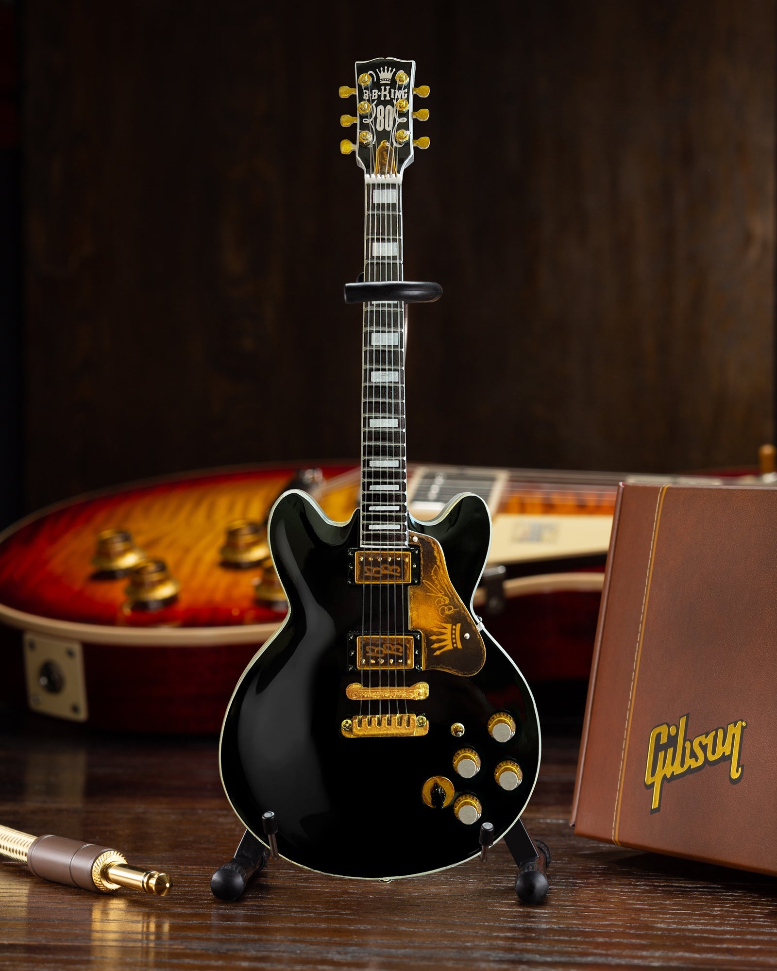 BB KING Gibson ES-345 80th Birthday Lucille Miniature Guitar Model - Osadia Concept Store