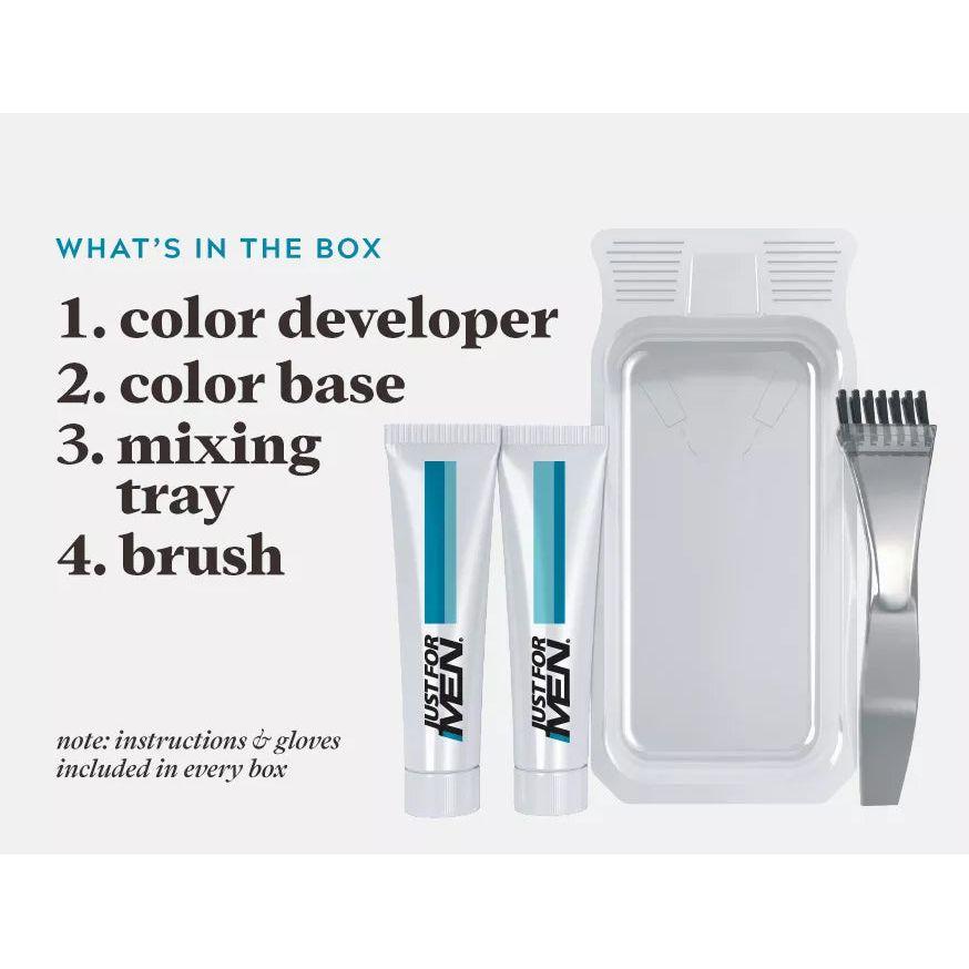 Just For Men Brush-In Color Gel, Mustache & Beard, Jet Black M-60/ 0.5 Oz