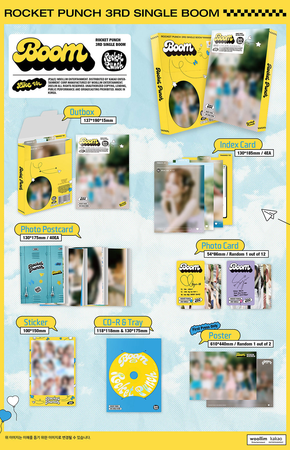Rocket Punch 3rd Single Album - Boom