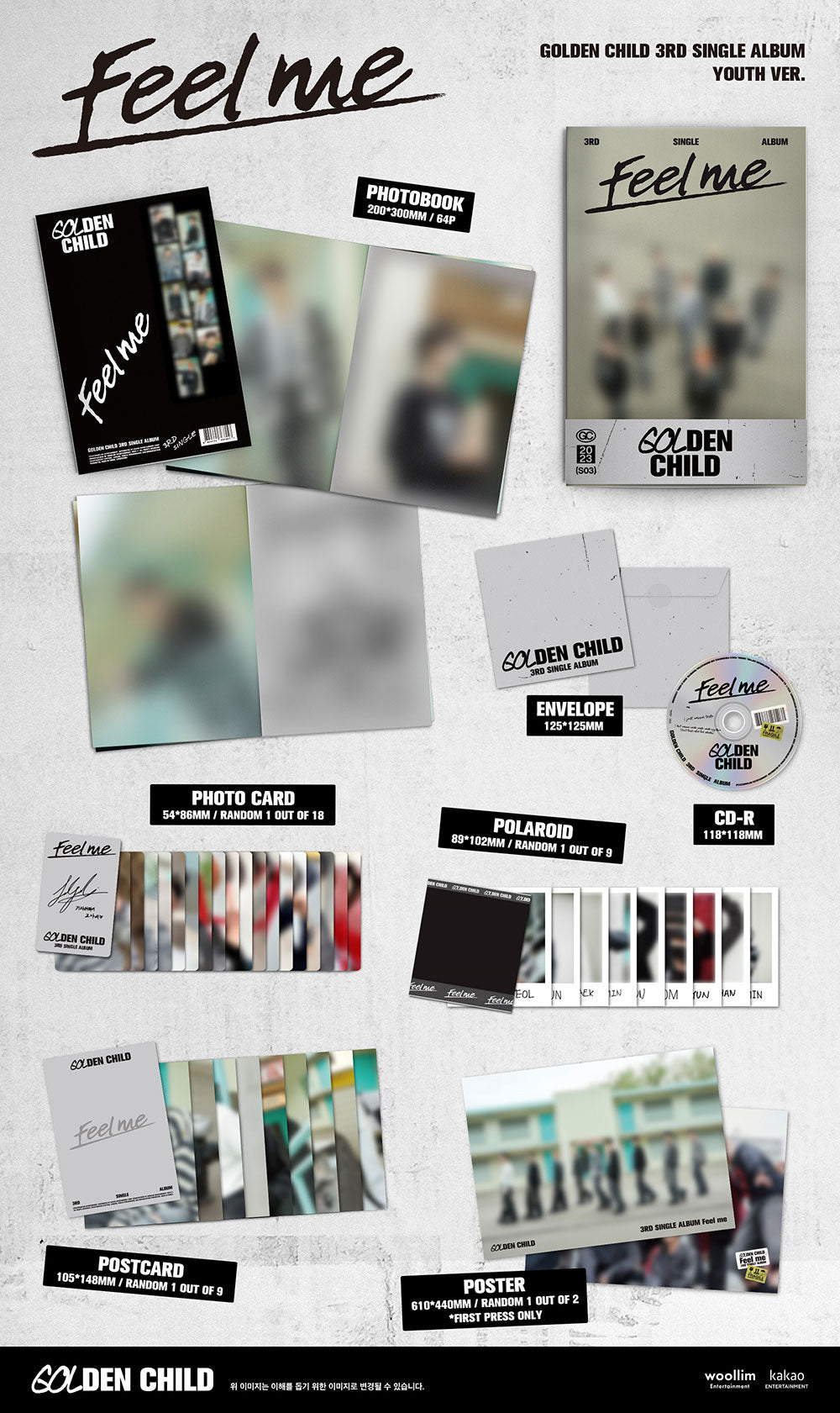 Golden Child 3rd Single Album - Feel Me