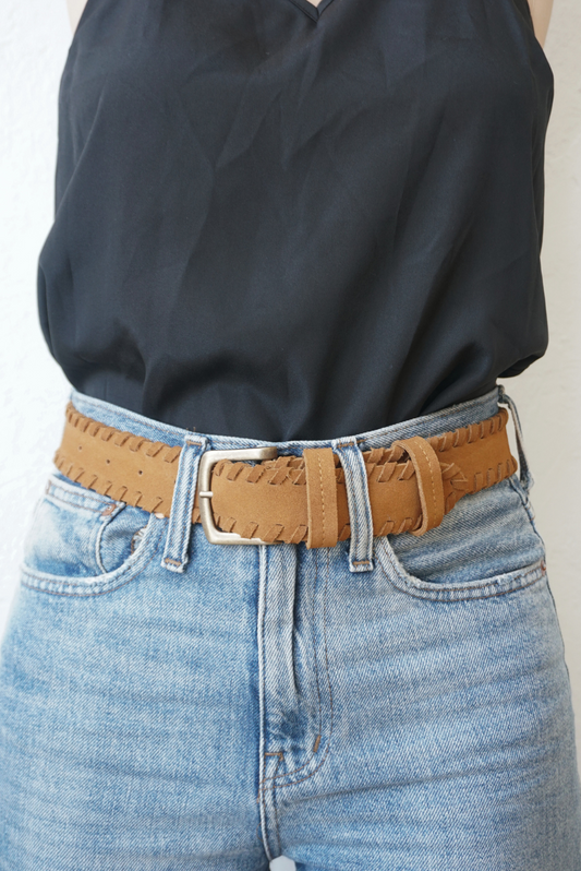 Phoenix Braided Belt in Caramel - Osadia Concept Store