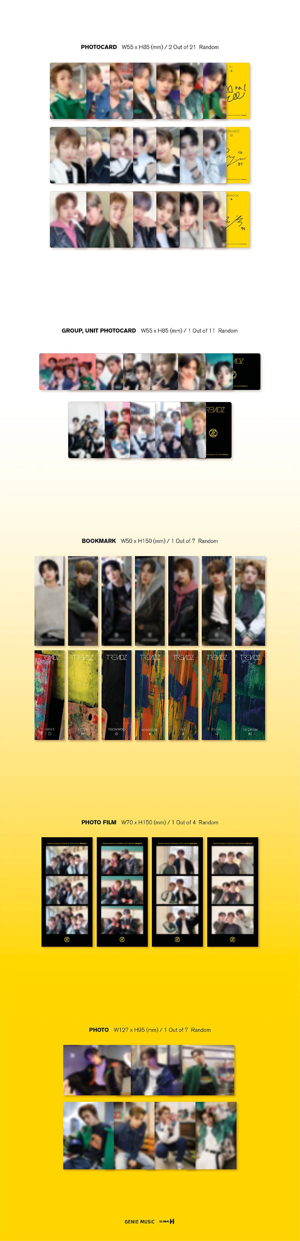 Trendz 2nd Single Album - Blue Set Chapter New Dayz