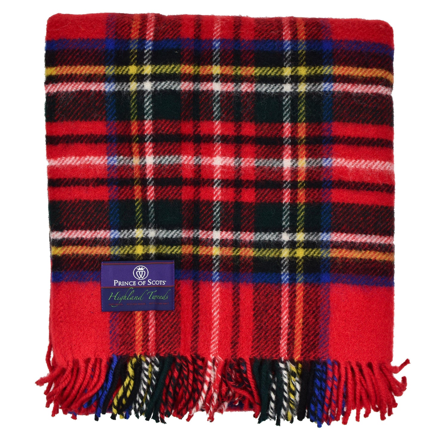 Highland Tweeds Pure New Wool Fluffy Throw ~ Royal Stewart ~