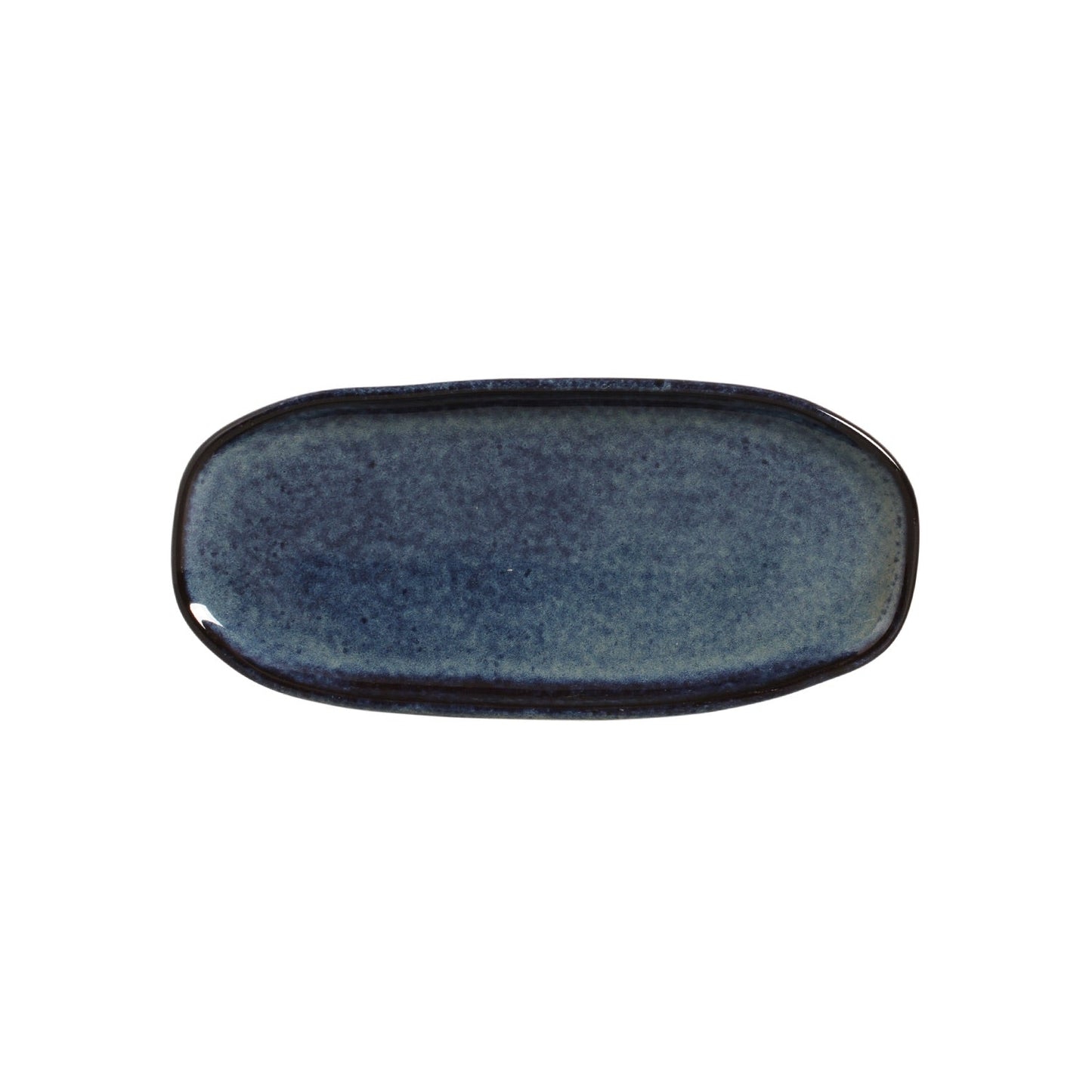 Shallow Organic Oval Platter Small Set of 4