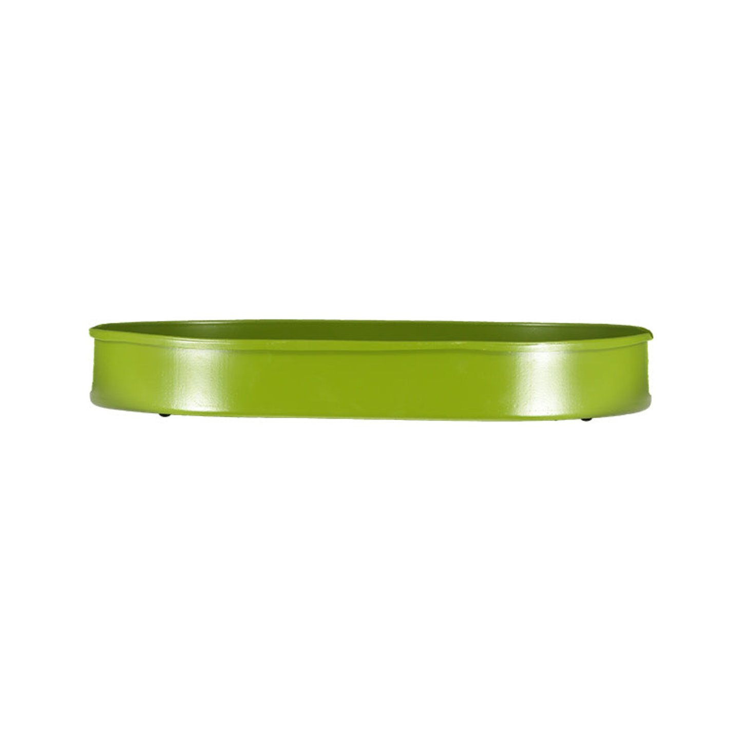 Oval Metal Candle Platter - Olive