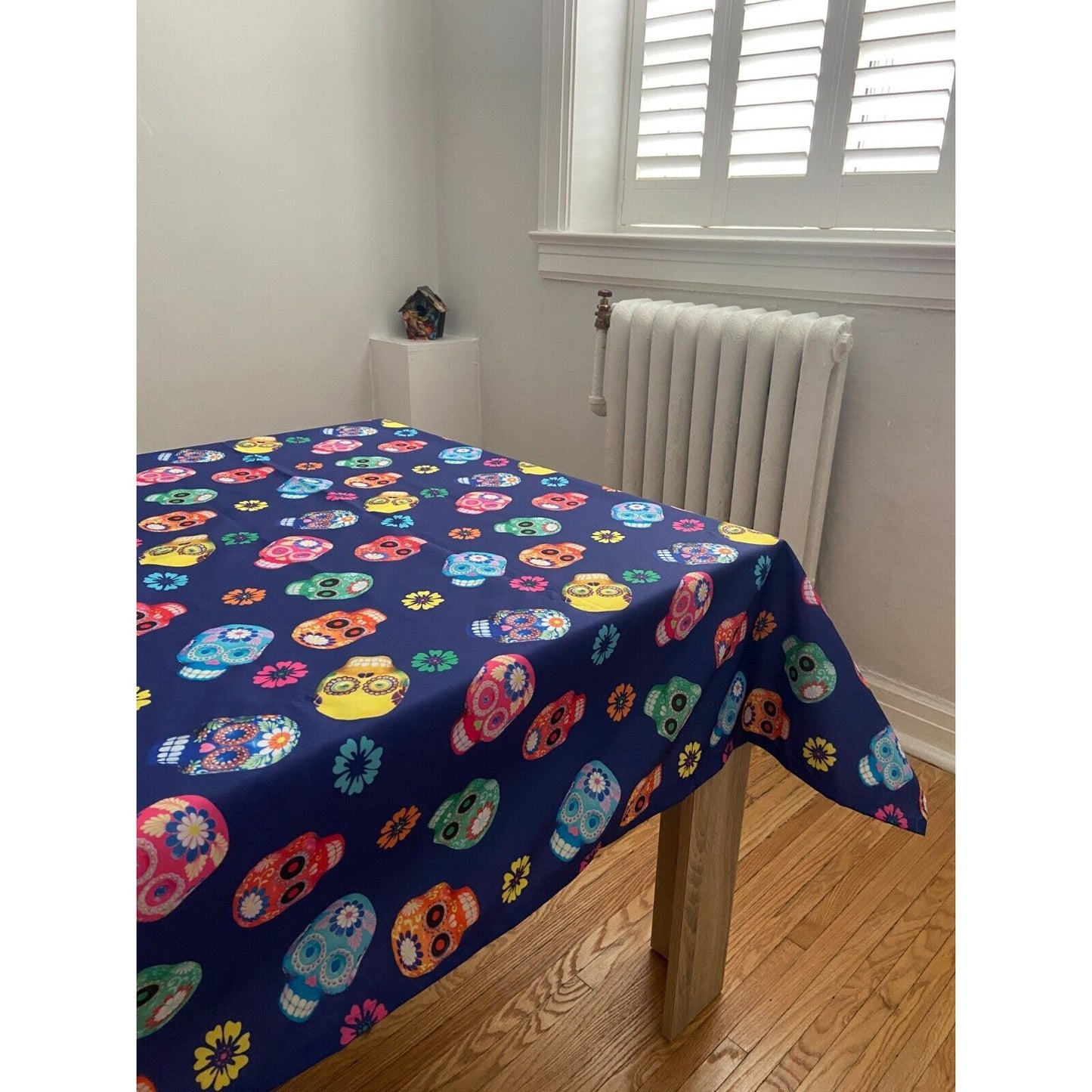 Osadia Handmade Blue Calavera Tablecloth