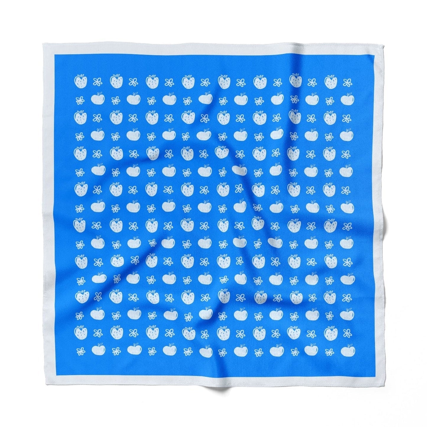Tiny Fruits Blue Cotton Bandana