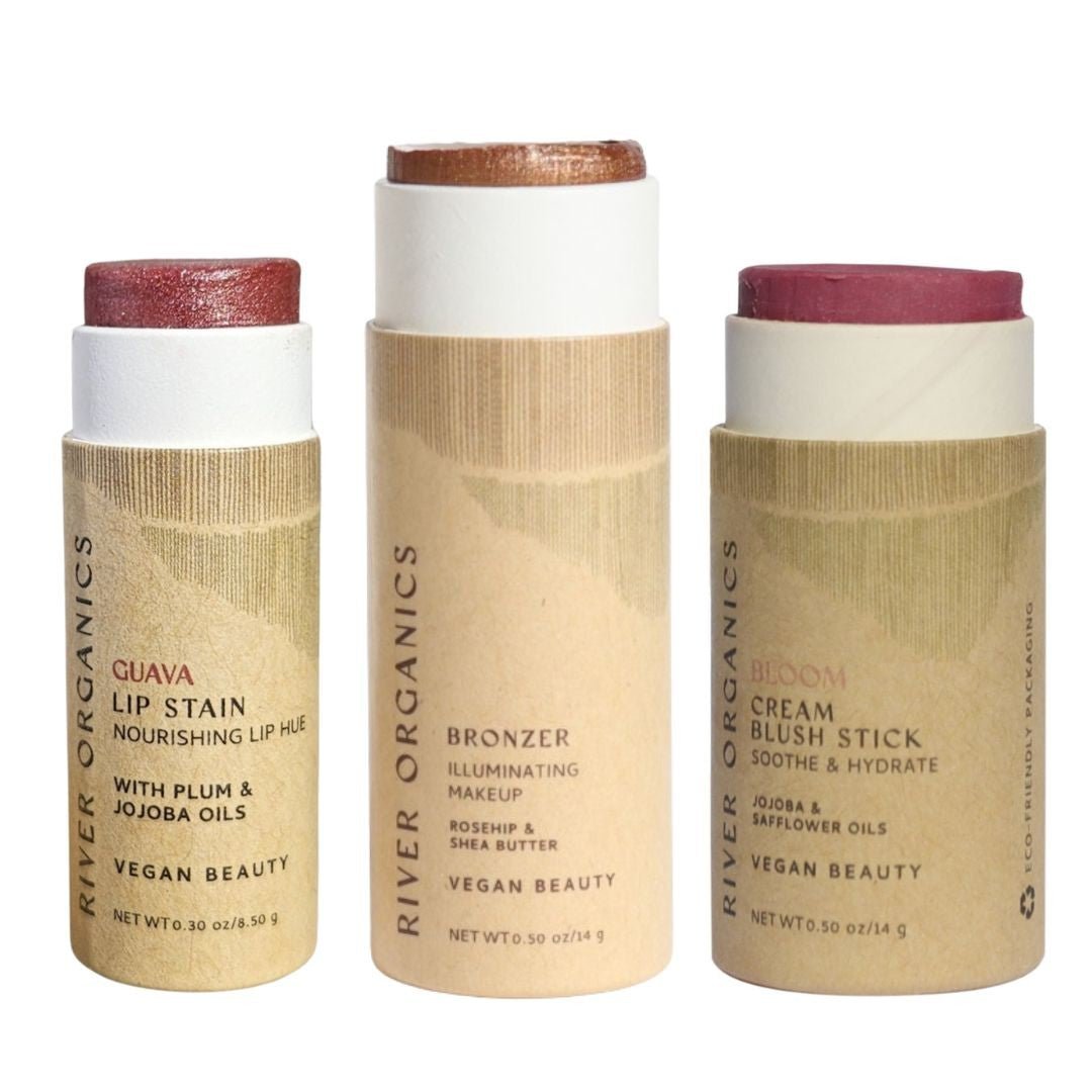 Lip + Highlighter + Blush Set