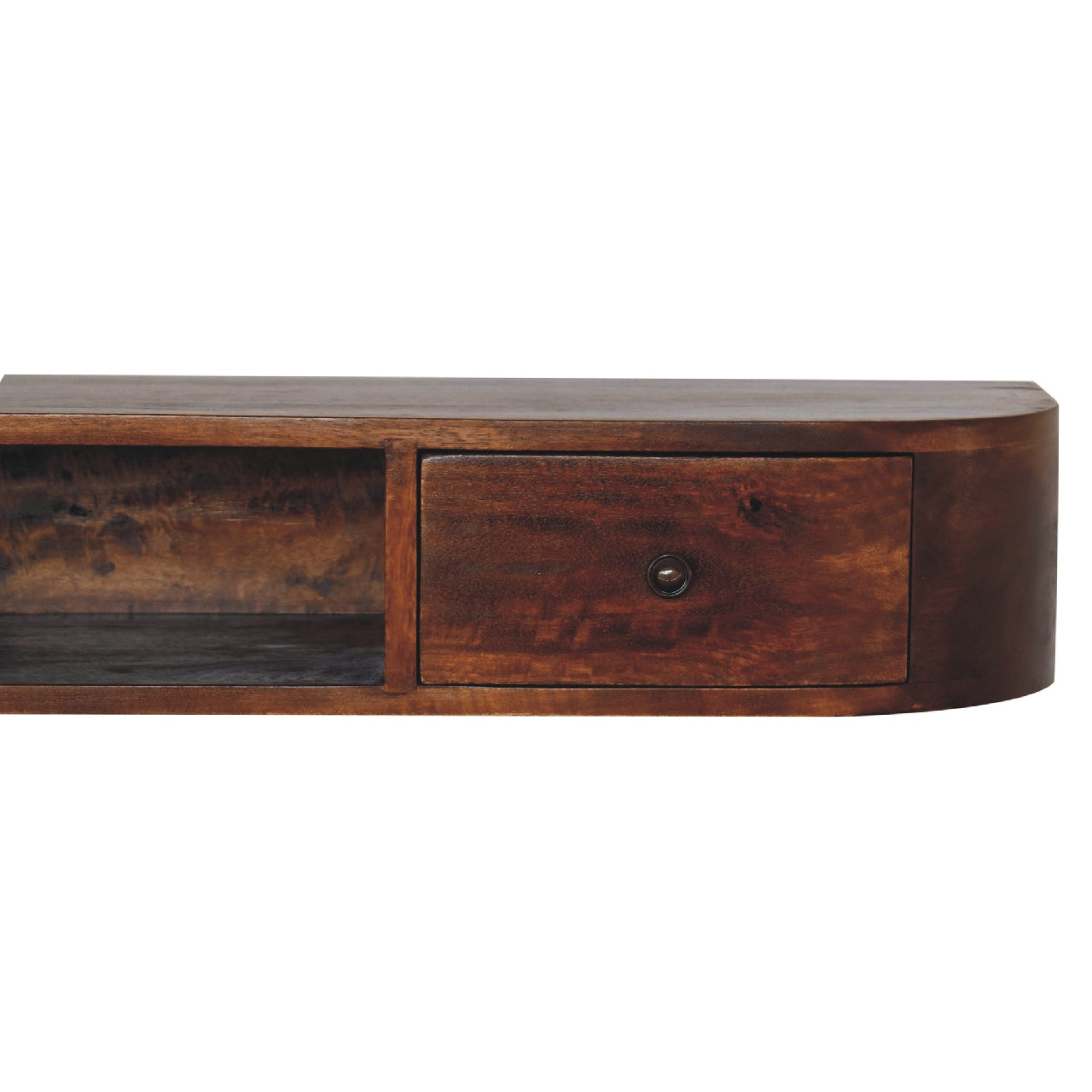 Solid Wood Lunar 2-Drawer Floating Console