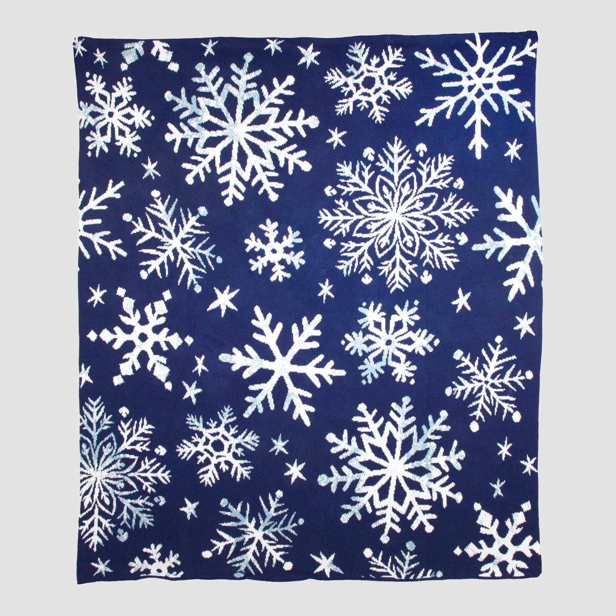 Nordic Snowflakes - Cotton Sustainable Knit Throw