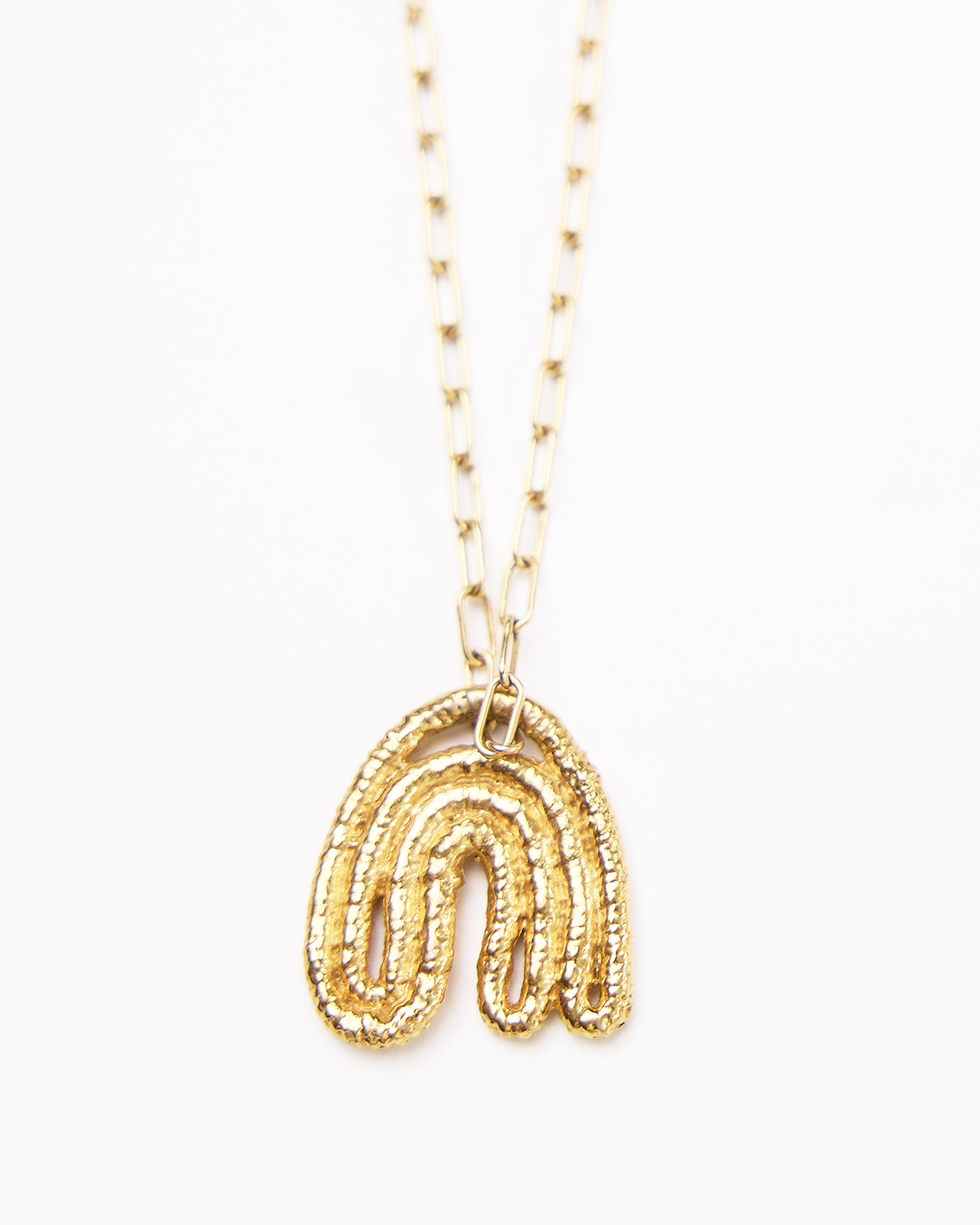 Leaf Pendant - 14K Gold Plate