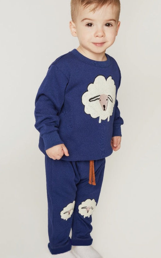 Embroidered Cozy Sheep Baby Jogger