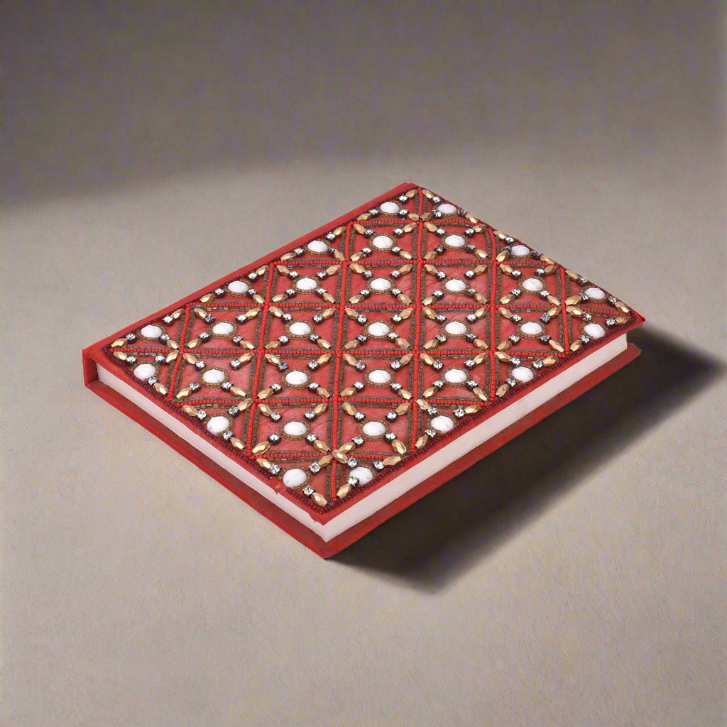 Exquisite Zari Hand-Embroidered Journal