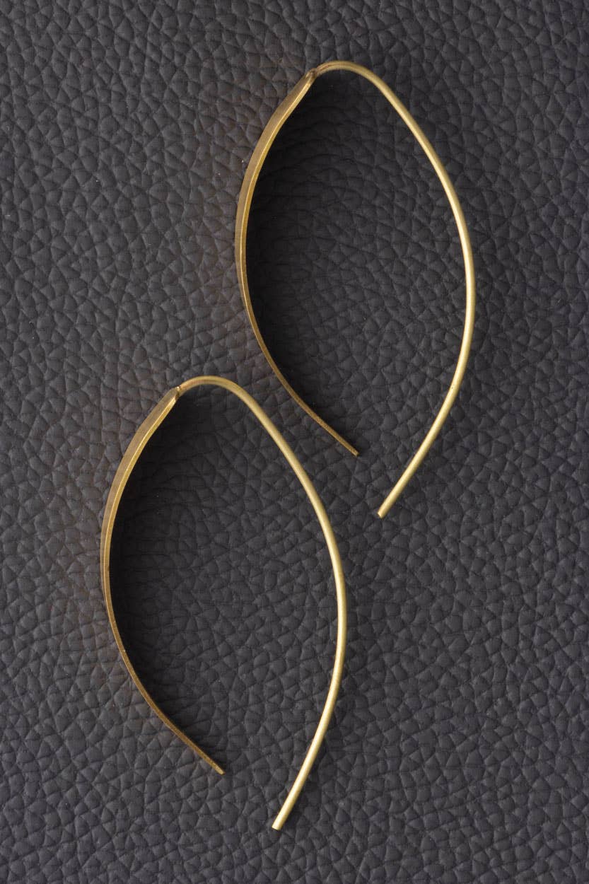 Sevya Handmade - Golden Crescent Earrings