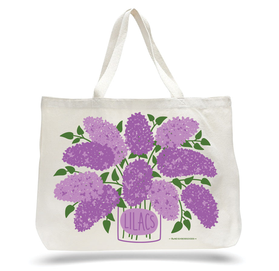 Lilac Candle & Tote Gift Set