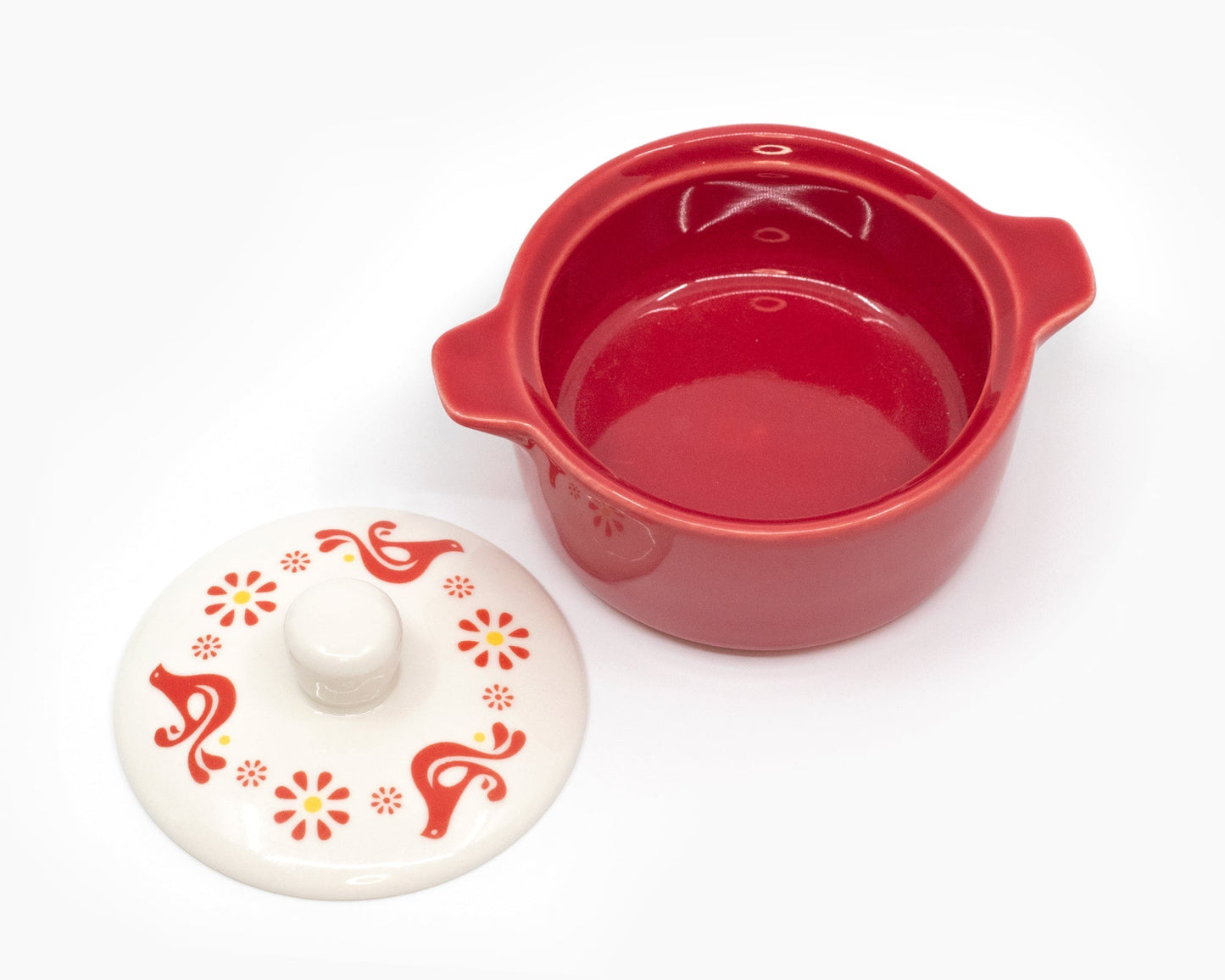 Pyrex-Inspired Friendship Casserole Ceramic Trinket Box