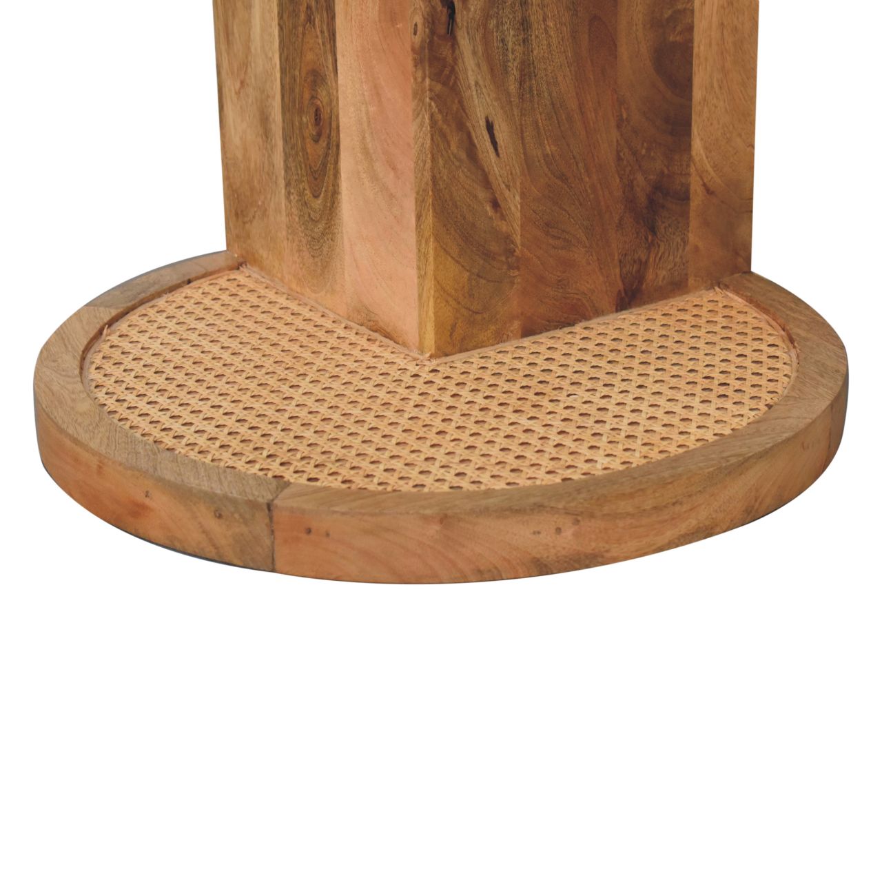 Solid Wood Close-knit Corner End Table
