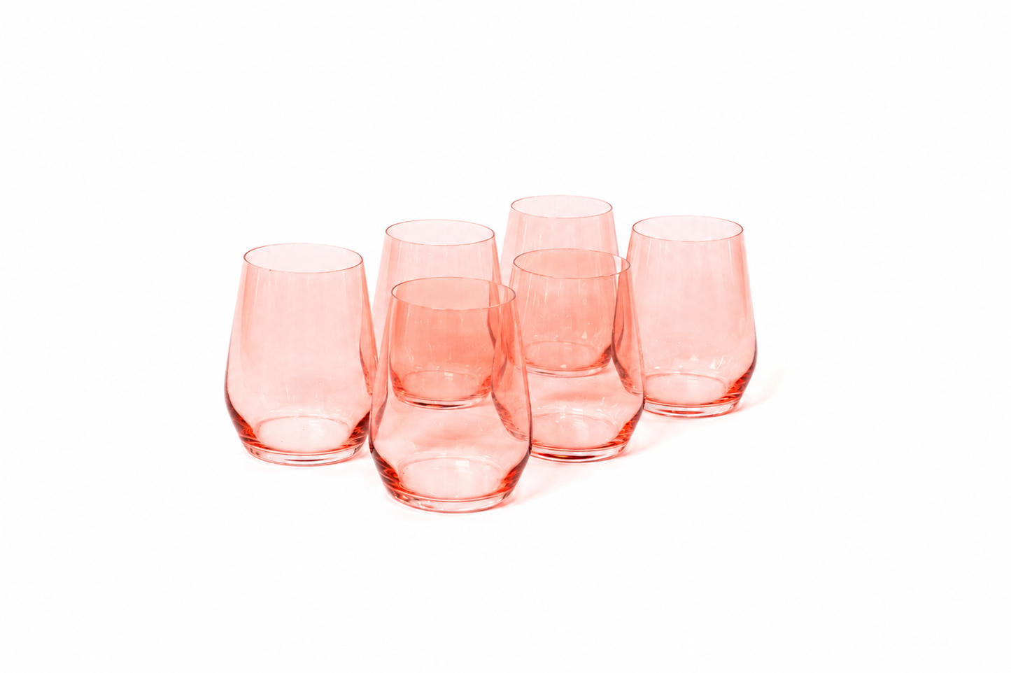 Tickle Me Pink - Colored Wine Glass