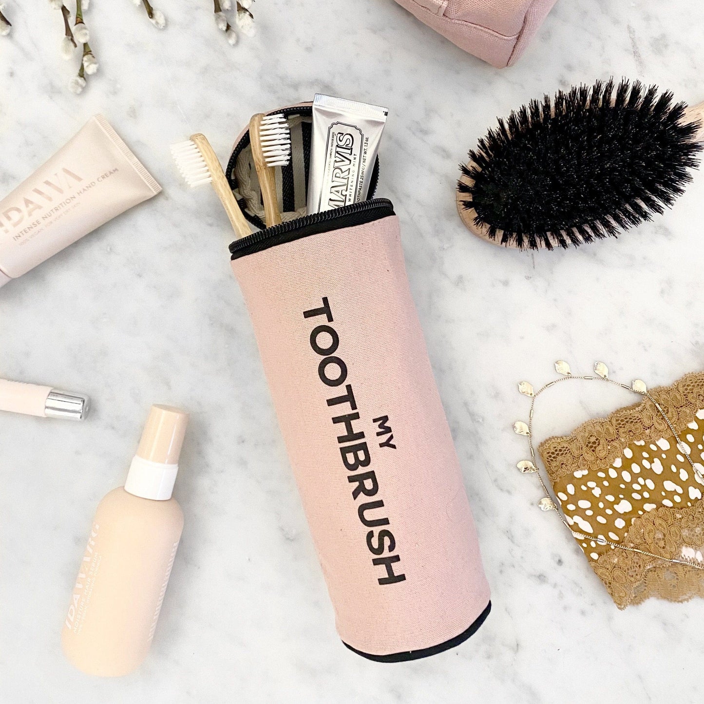 Toiletry Travel Gift Set Deal 4-Pack, Pink/Blush - Osadia Concept Store