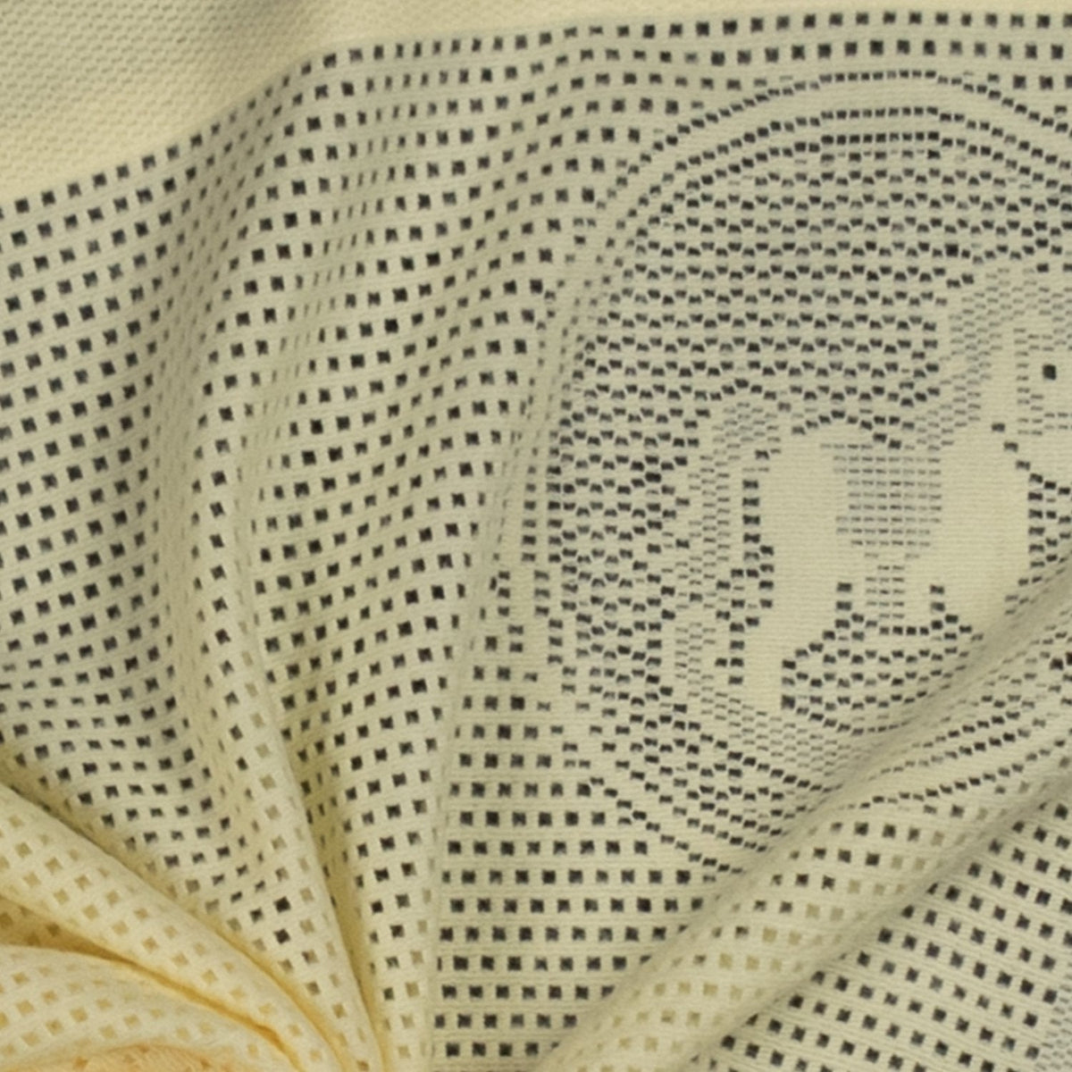Southampton Home Lace Weave Rocking Horse Baby Blanket - Yellow