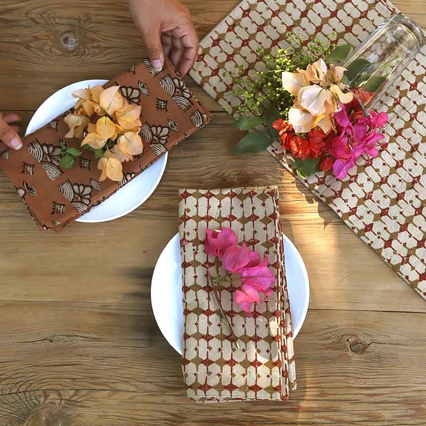 Sustainable Dinner Napkins (Set of 4) - Golden Hour