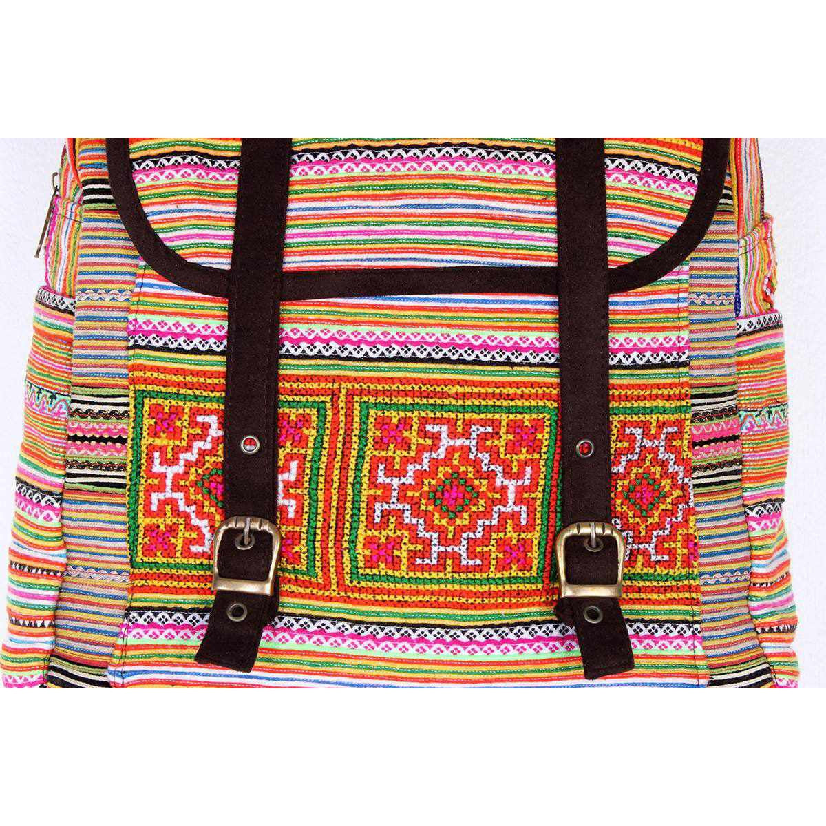 Alisa Embroidered Colorful Boho Backpack - Thailand