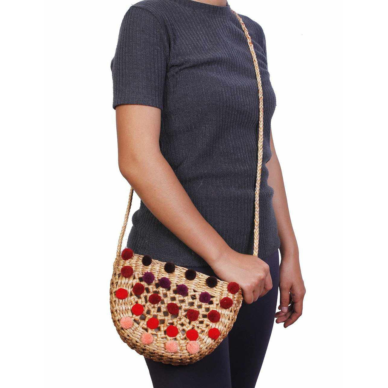 Water Hyacinth Handmade Boho Bag Collection (Small) - Thailand