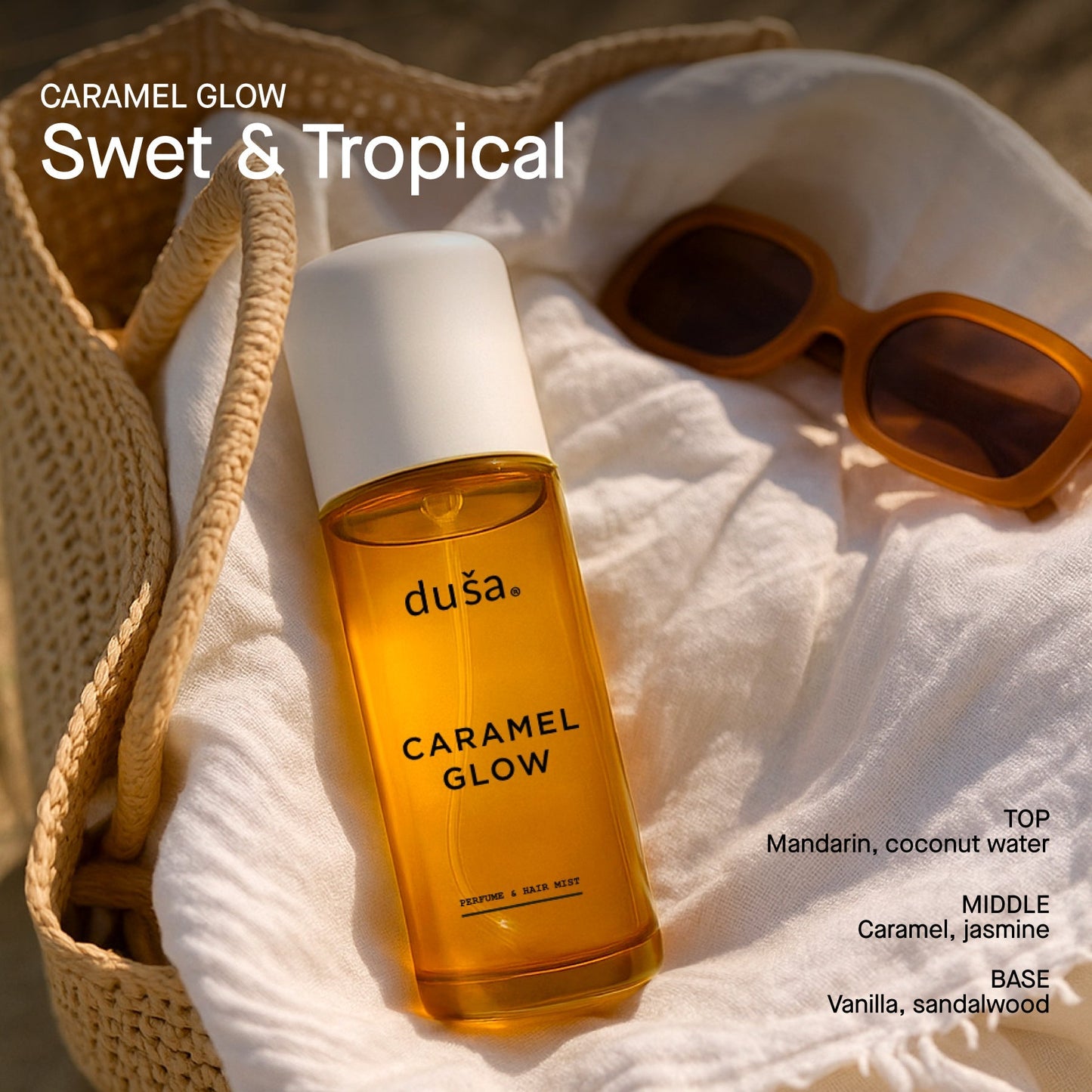 CARAMEL GLOW - Perfume Mist Hair & Body  - 3.4 floz