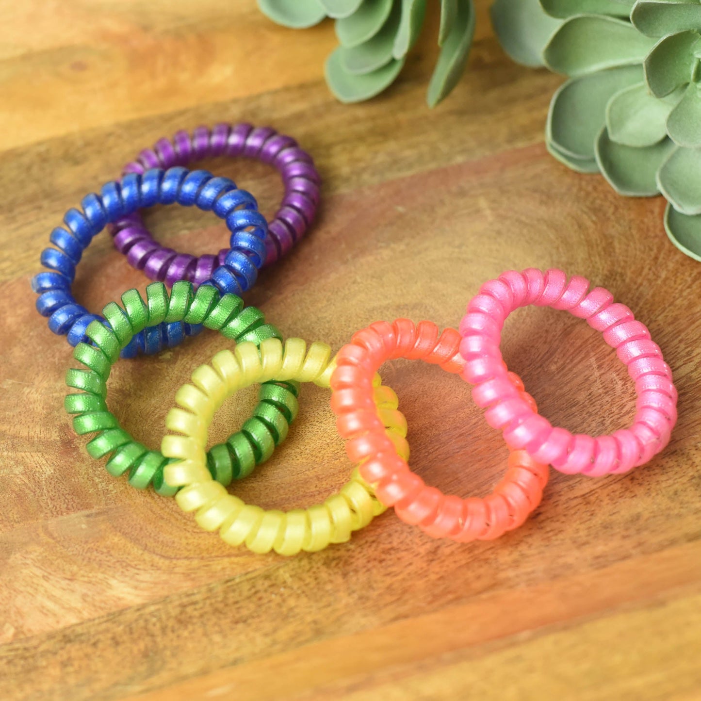 Large Hair Coil Set in Grosgrain Brights
