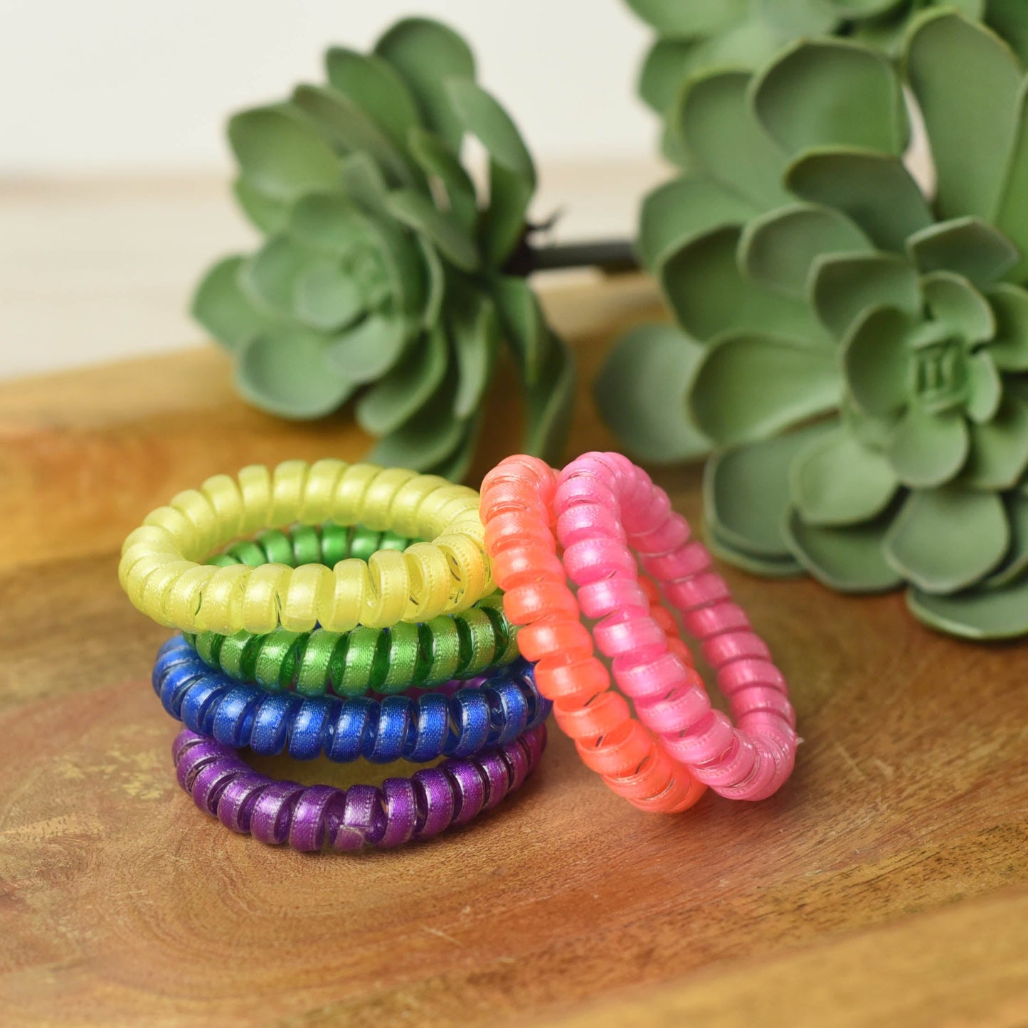 Large Hair Coil Set in Grosgrain Brights