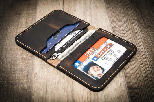 The Georgetown Minimalist Wallet in Walnut Brown