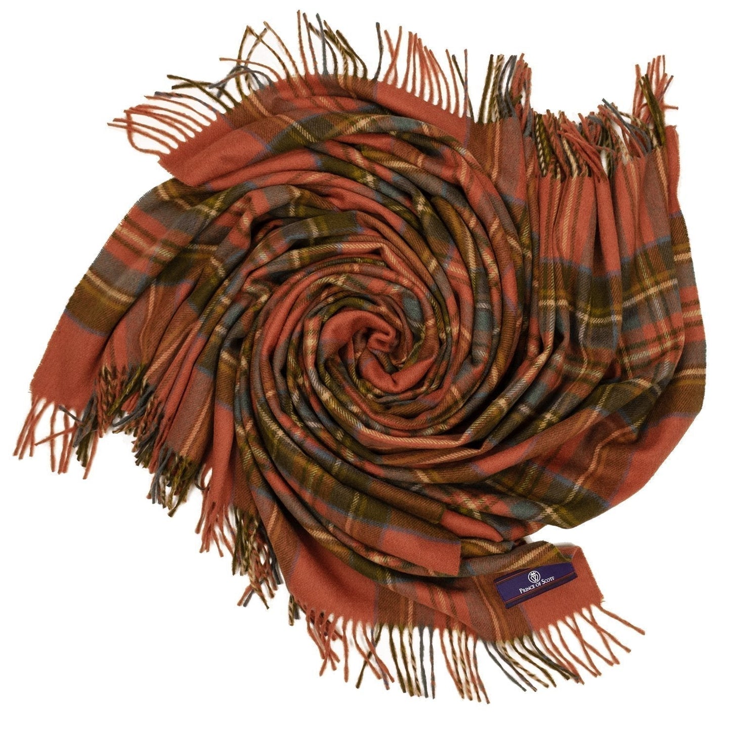 Prince of Scots Merino Wool Throw ~ Antique Royal Stewart ~