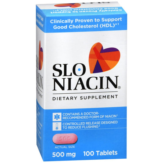 Mission Pharmacal Slo-Niacin 500 Mg Dietary Supplement Tablets