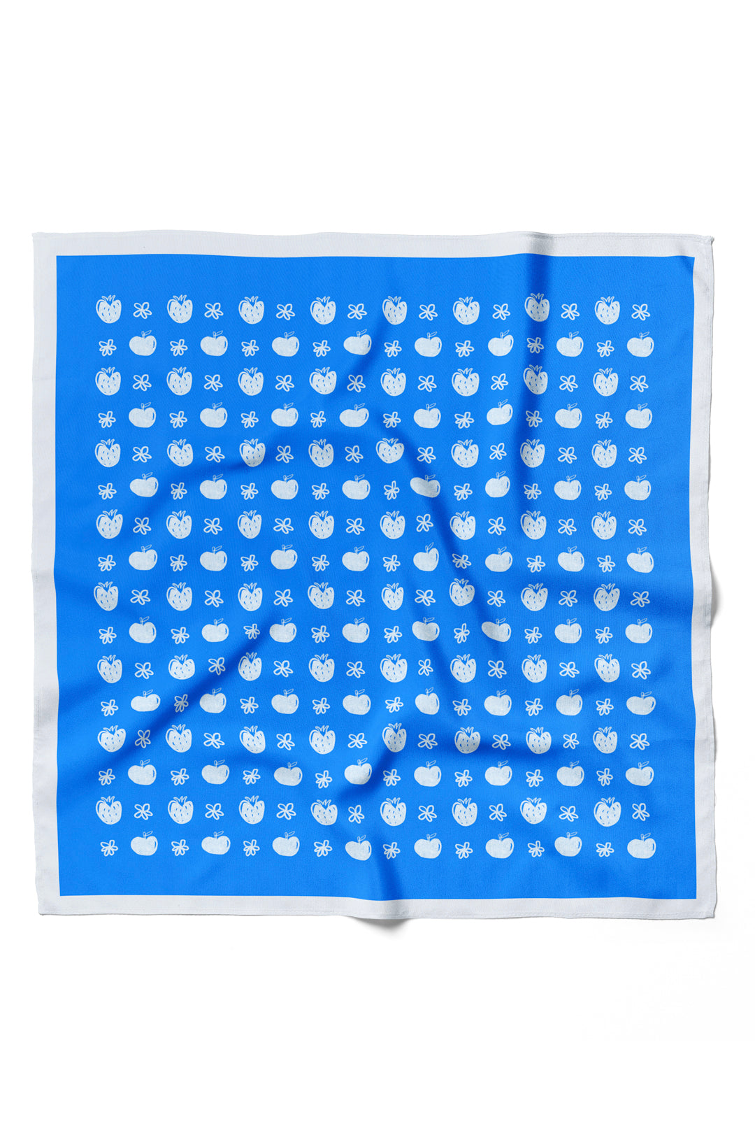 Tiny Fruits Blue Cotton Bandana