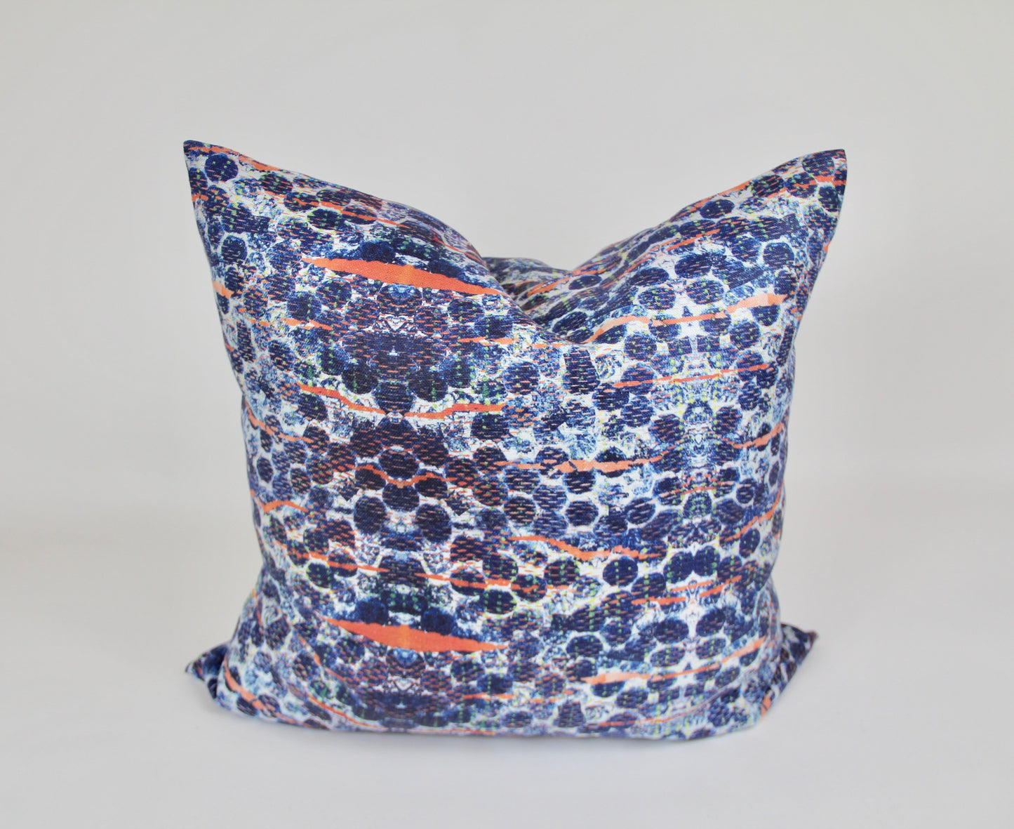 Blue Bubbles Velvet Pillow