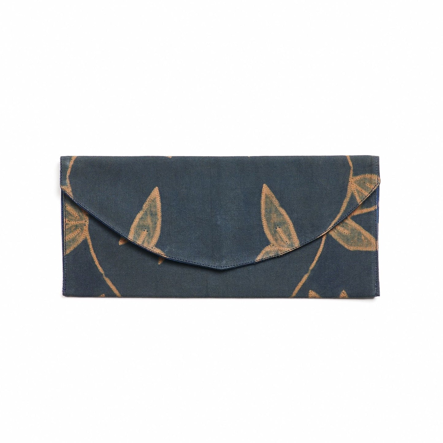 Folio Indigo Shibori Hand Crafted Zero Waste Cotton Pouch