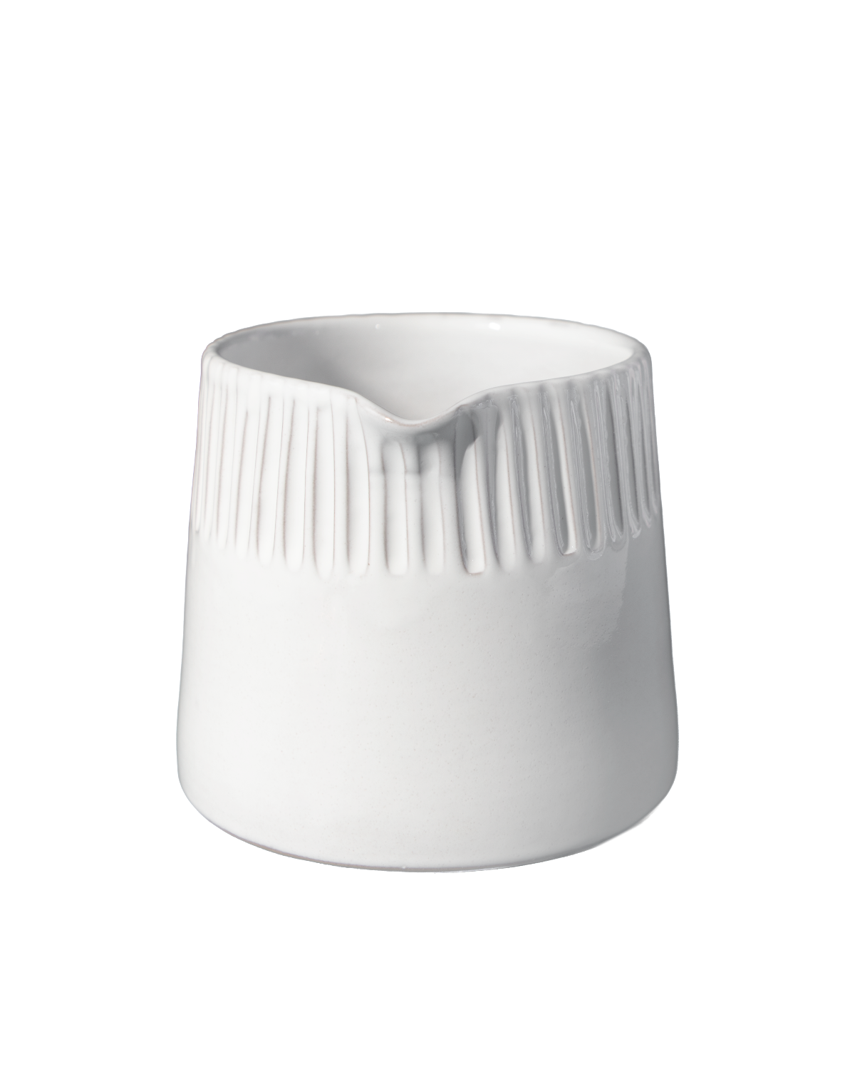 Milk White Lines Pitcher