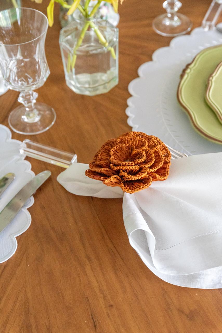 S/4 Buriti Flower Napkin Ring