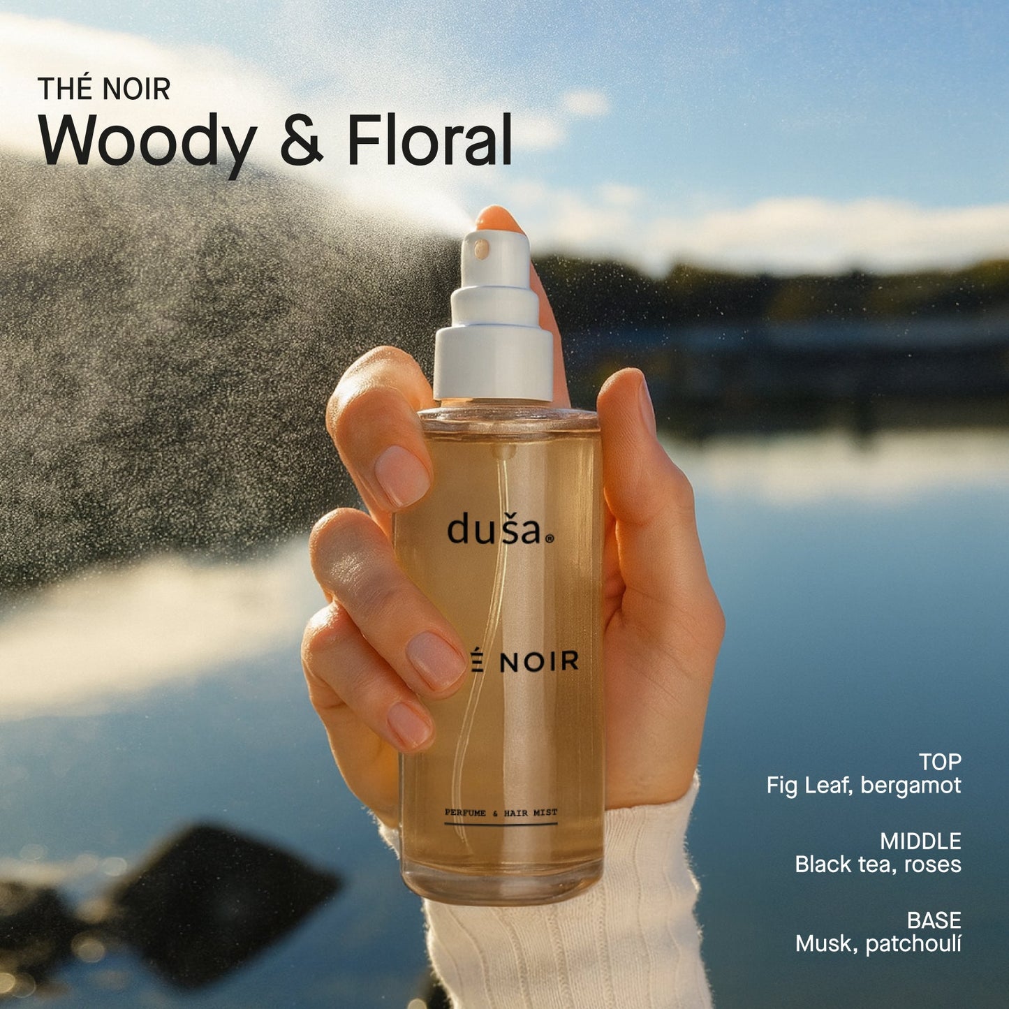 THÉ NOIR - Perfume Mist Hair & Body  - 3.4 floz