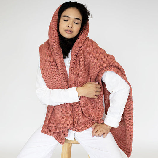 Zrestha Organic Cotton Knit Throw Blanket