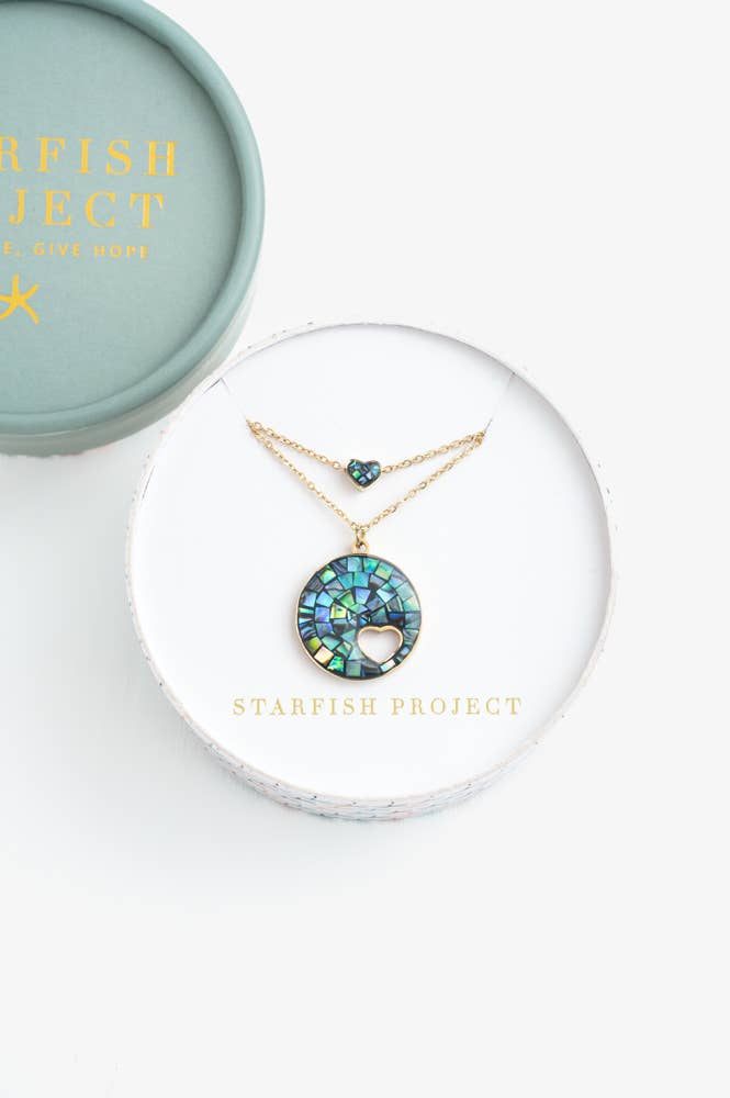 Journey Together Necklace Set in Captivating Abalone