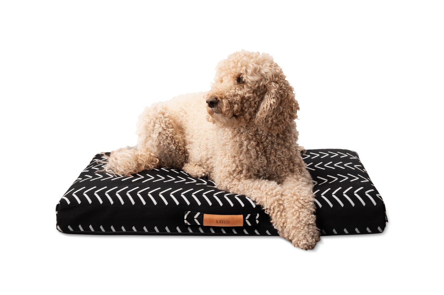Black Chevron | Boho Dog Bed or Bed Cover