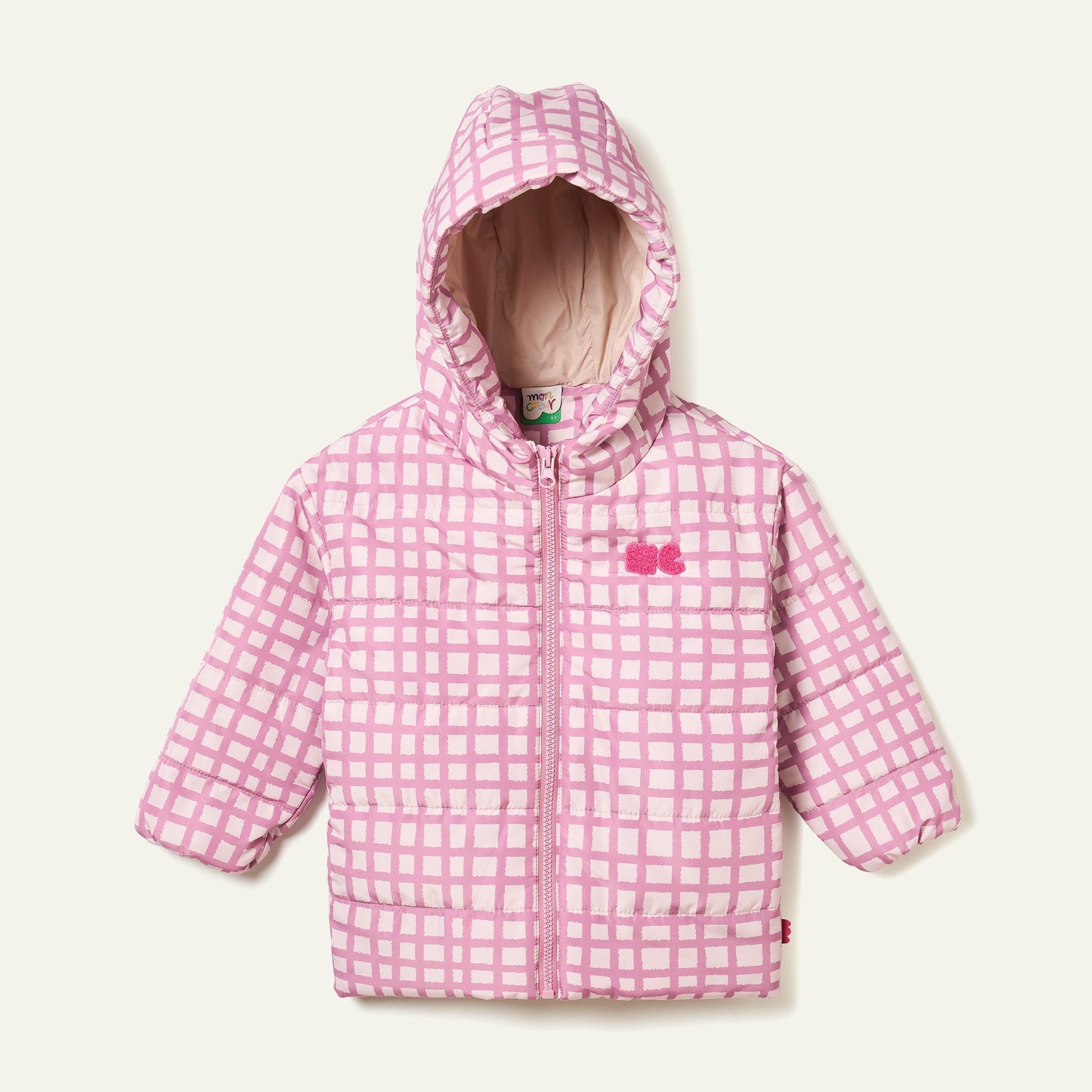 Pink Grid Puffer