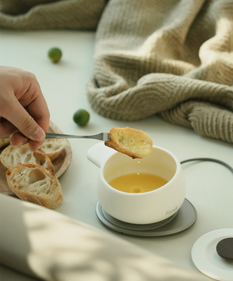 Fondi Self-heating Fondue Set - Verde Green