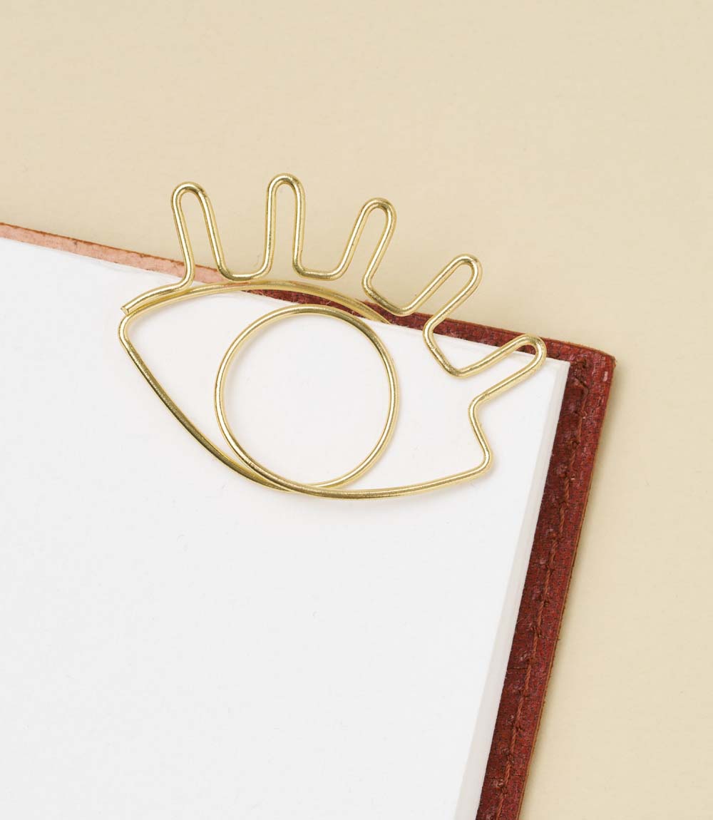 Kitaab Evil Eye Wire Bookmark - Gold