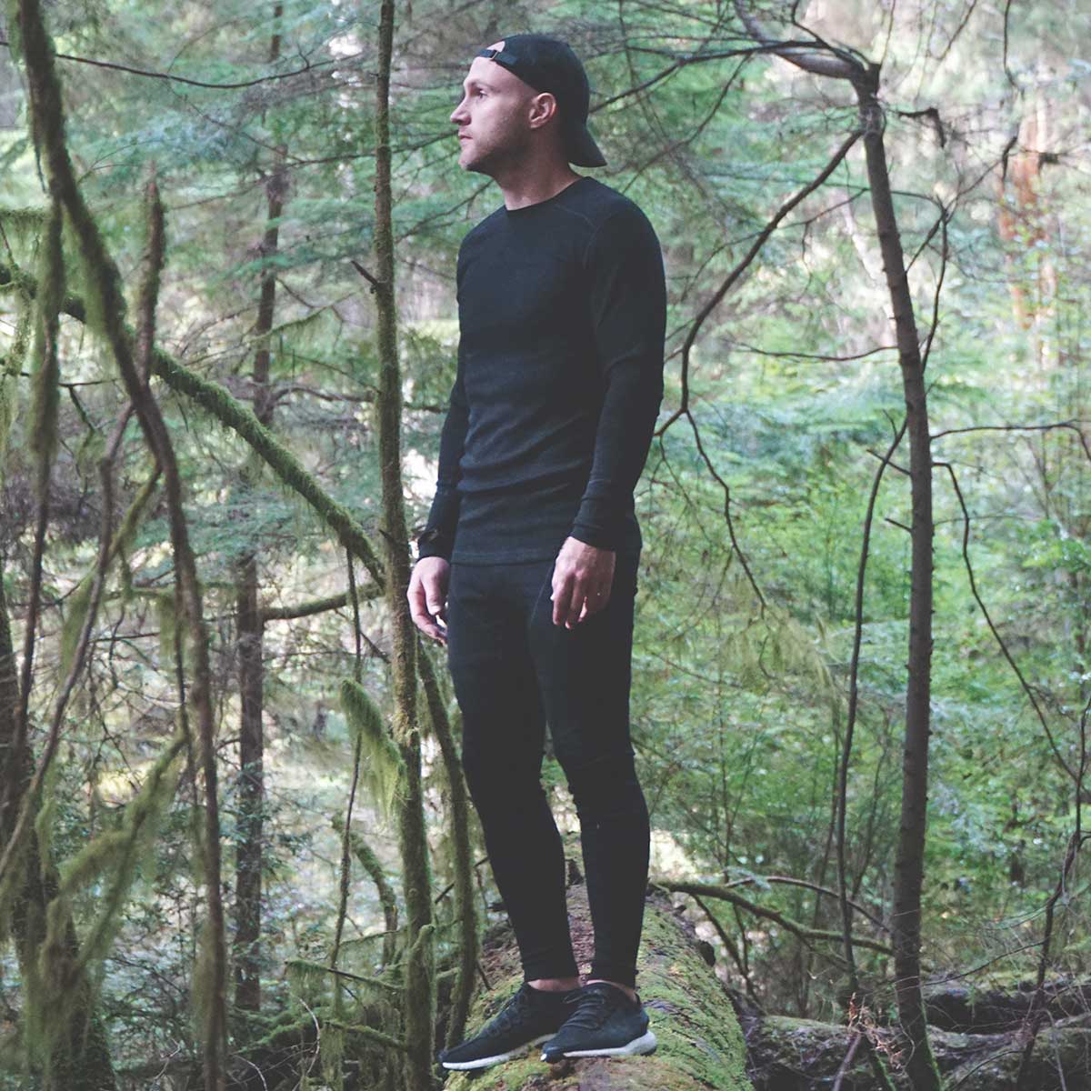 Midweight - Men's Wool Long Sleeve Crew Woolverino - Osadia Concept Store