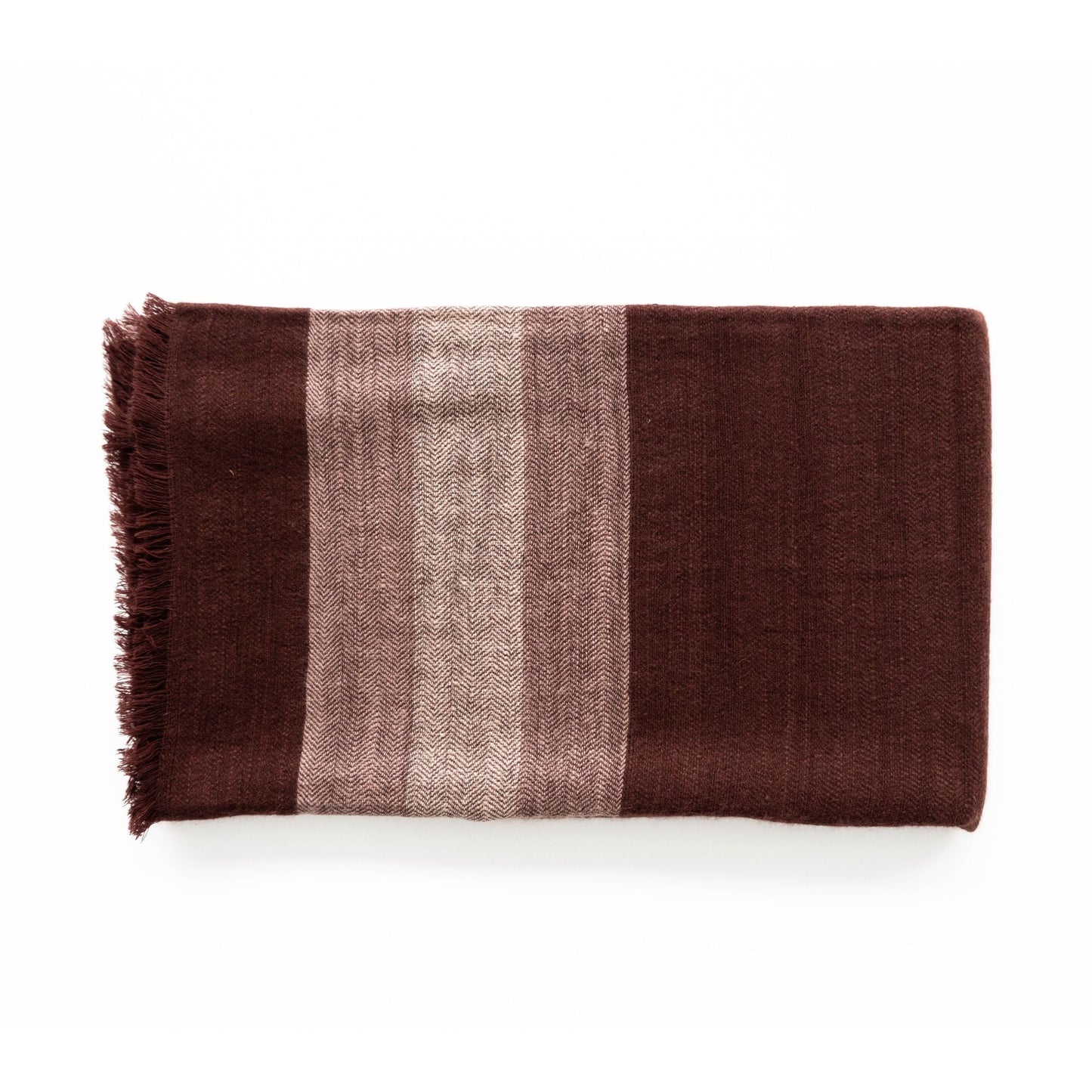 Rosa Plush Maroon Plush Merino Queen Bedspread / Large Throw